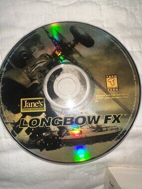 Jane’s Longbow FX PC CD ROM Game EA Combat Simulation Size Standard